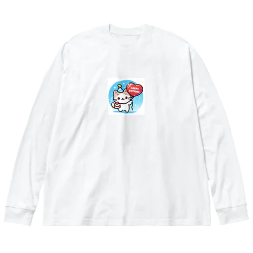 ハピバ　にゃんだふるきゃっつ Big Long Sleeve T-Shirt