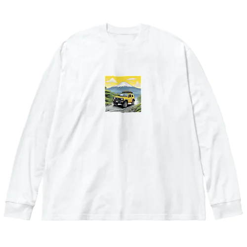 華やかな黄色いスズキジムニー Big Long Sleeve T-Shirt