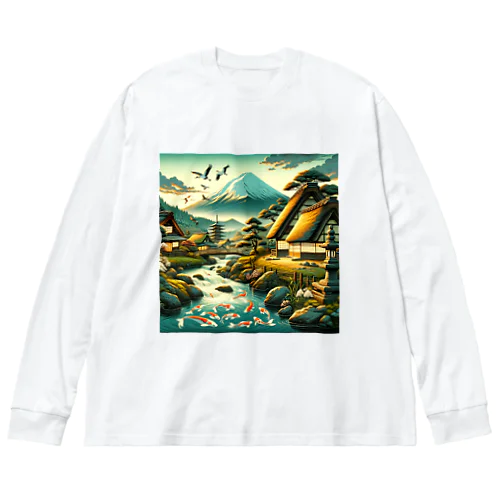 古き良き日本の風情 Big Long Sleeve T-Shirt