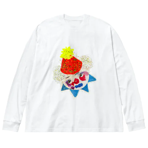 不機嫌ピエロ Big Long Sleeve T-Shirt