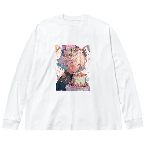 お祝いしましょ❣️ アメジスト 2846 Big Long Sleeve T-Shirt