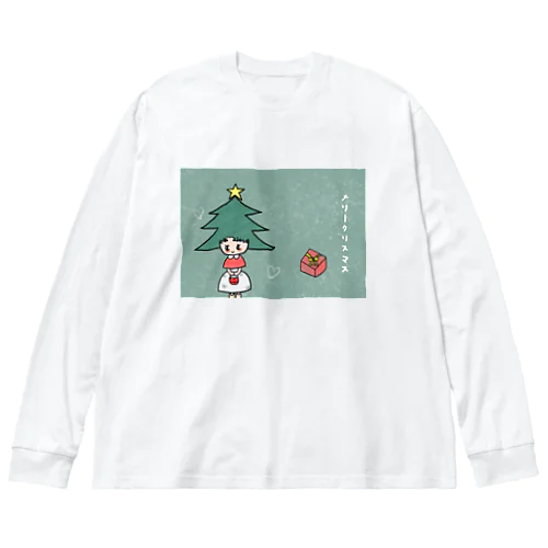 クリスマスガール ビッグシルエットロングスリーブTシャツ