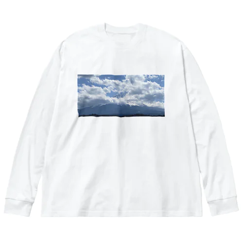 かくれんぼ富士山 ビッグシルエットロングスリーブTシャツ