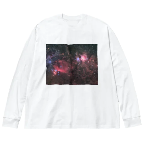 オリオン大星雲と馬頭星雲 ビッグシルエットロングスリーブTシャツ