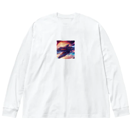 宙航夢想 ビッグシルエットロングスリーブTシャツ