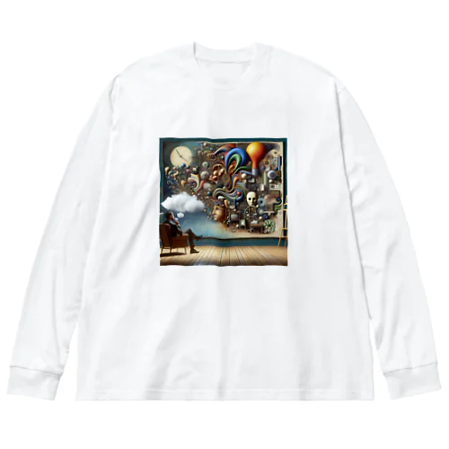 自分の内面と向き合っている紳士 Big Long Sleeve T-Shirt