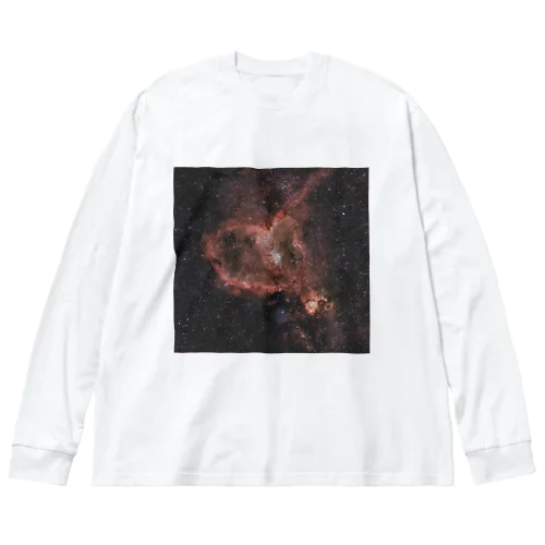 ハート星雲 ビッグシルエットロングスリーブTシャツ
