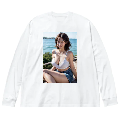 九十九里の塩風を感じて Big Long Sleeve T-Shirt