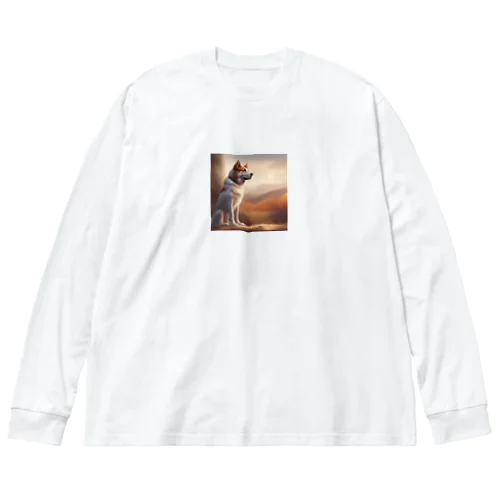 遠くを見つめる愛犬 Big Long Sleeve T-Shirt