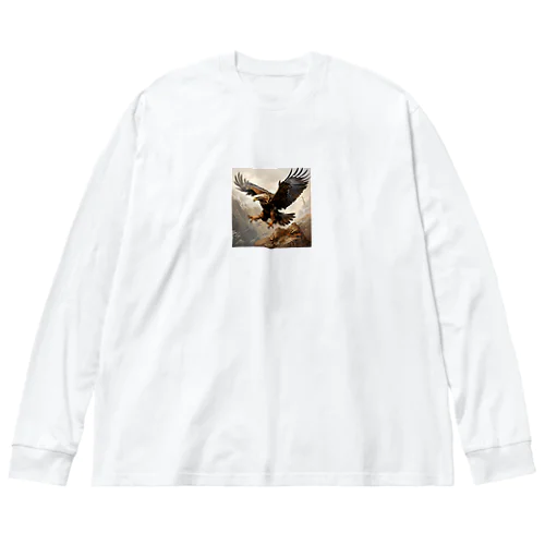 大鷲が獲物を狙っている瞬間　Hime  2530 Big Long Sleeve T-Shirt