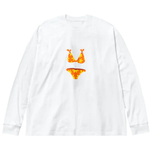 ビキニ　ワンポイント Big Long Sleeve T-Shirt