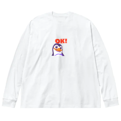 OKペンギン ビッグシルエットロングスリーブTシャツ