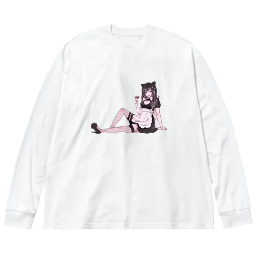 猫耳戦慄 Big Long Sleeve T-Shirt
