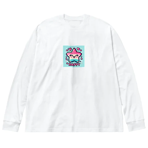 星空とLINEスタンプ風デザインが絶妙 Big Long Sleeve T-Shirt