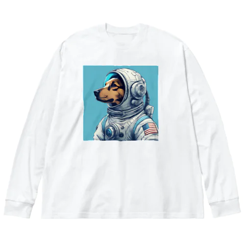 Space Dog ビッグシルエットロングスリーブTシャツ