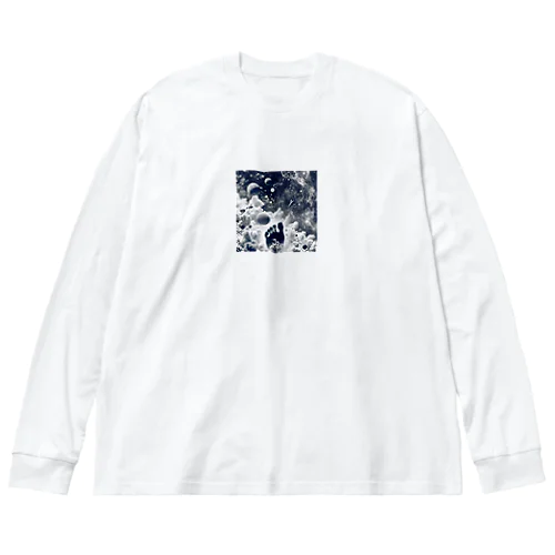 宇宙の足裏 ビッグシルエットロングスリーブTシャツ