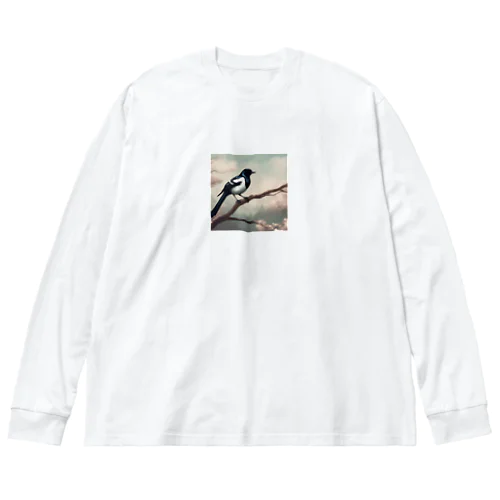 カササギ Big Long Sleeve T-Shirt