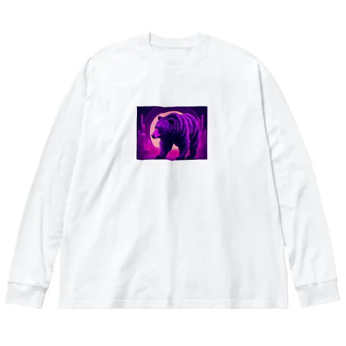 パープルベア Big Long Sleeve T-Shirt