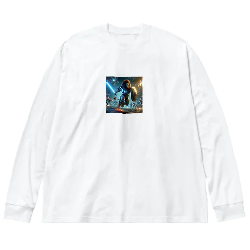 出陣ライオンロボ Big Long Sleeve T-Shirt