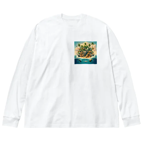 動物達の楽園物語 Big Long Sleeve T-Shirt