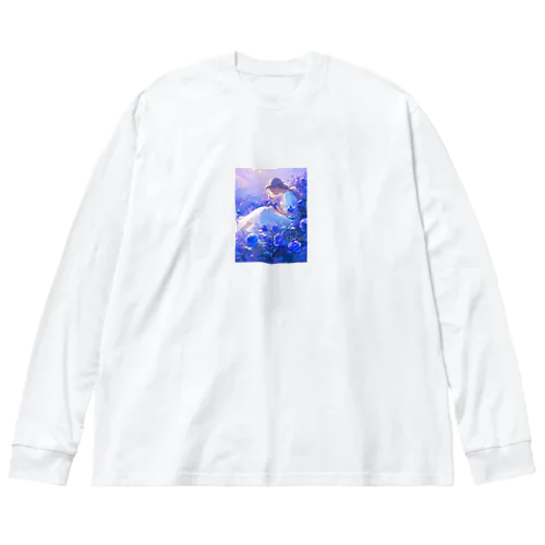 薔薇の香りに包まれて　BLUE PLUM  691 ビッグシルエットロングスリーブTシャツ