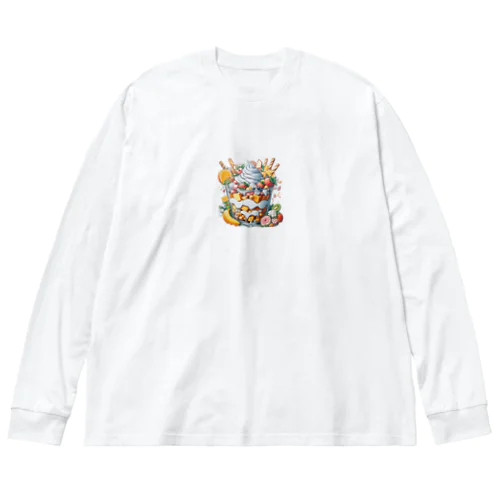 デカパフェ ビッグシルエットロングスリーブTシャツ