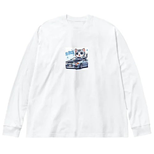 GT-Rと猫の夢のコラボ！ Big Long Sleeve T-Shirt