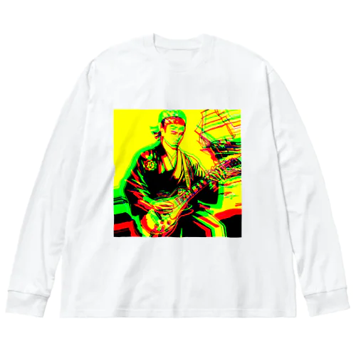 坂本龍馬とロック「Ryoma Sakamoto and Rock」 Big Long Sleeve T-Shirt