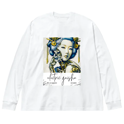 Cyber Punk Geisha ビッグシルエットロングスリーブTシャツ