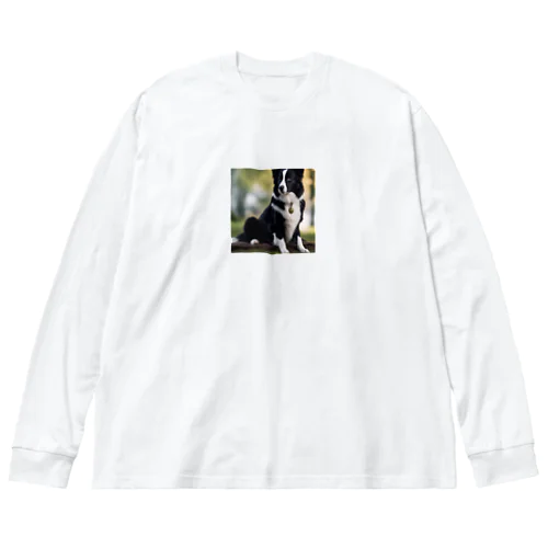 ペンダントをつけたワンちゃん Big Long Sleeve T-Shirt