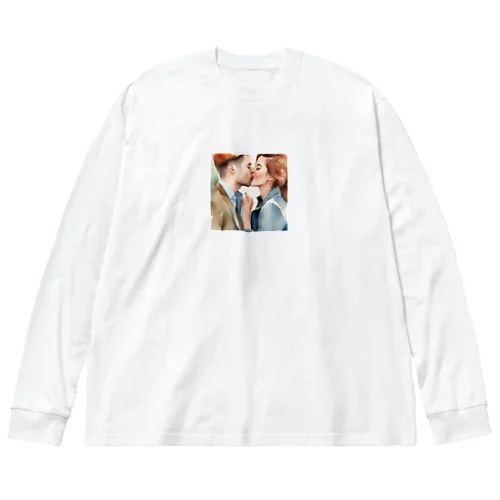 「恋人のキス」 Big Long Sleeve T-Shirt