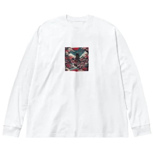 ロック　和　デザイン２ Big Long Sleeve T-Shirt