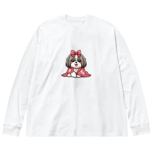 毛布にくるまるシーズー Big Long Sleeve T-Shirt