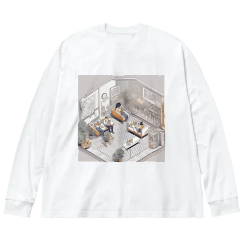 白い部屋　～リラックスタイム～ ビッグシルエットロングスリーブTシャツ