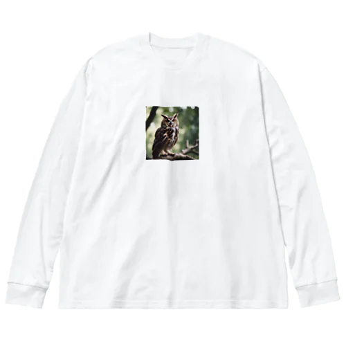 森の番人　フクロウ Big Long Sleeve T-Shirt