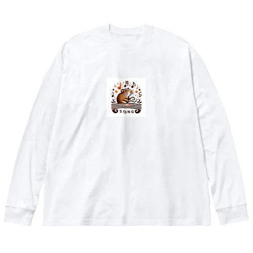 デグー（アンデスの歌うねずみ） ビッグシルエットロングスリーブTシャツ