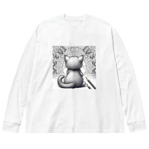 Back-raised Dream Cat ビッグシルエットロングスリーブTシャツ