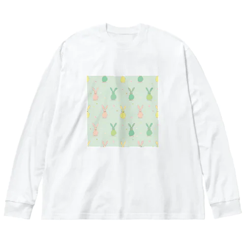 うさぎ柄8 Big Long Sleeve T-Shirt