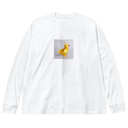 折り紙ひよこグッズ Big Long Sleeve T-Shirt