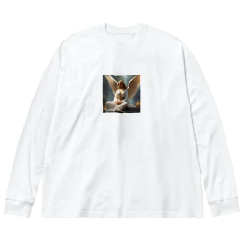 瞑想する天使 Big Long Sleeve T-Shirt