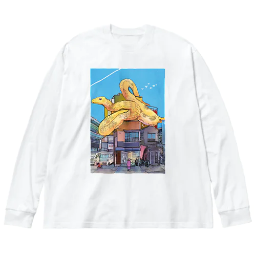 ビル蛇 ビッグシルエットロングスリーブTシャツ