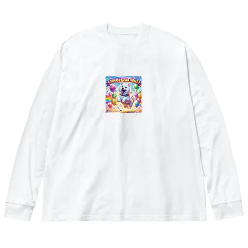 喜ぶ柴犬 Big Long Sleeve T-Shirt