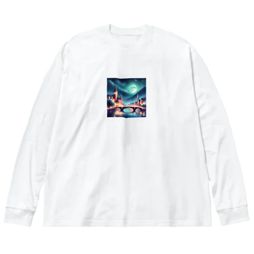 綺麗な夜景 Big Long Sleeve T-Shirt