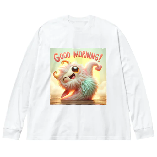 goodmorning　monster Big Long Sleeve T-Shirt