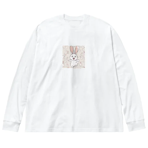 くるくるうさくる ビッグシルエットロングスリーブTシャツ