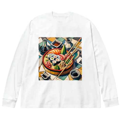 江戸前の寿司をピカソ風にアレンジ Big Long Sleeve T-Shirt