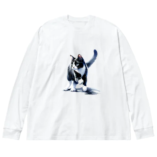 ハチワレキャットII ビッグシルエットロングスリーブTシャツ