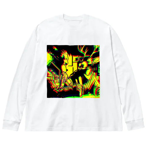 酒場Fにて「At Pub F」 Big Long Sleeve T-Shirt