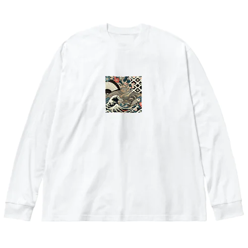 和風 ビッグシルエットロングスリーブTシャツ