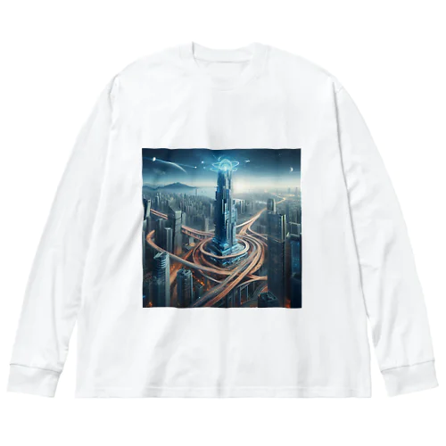 現代版バベルの塔 Big Long Sleeve T-Shirt